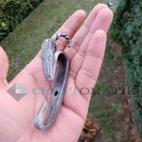 Widderkopf Haken | Mittelalter Wandhaken Handgeschmiedet Garderobenleiste Aus Schmiedeeisen Nostalgisch Antik Stil Hfwh10 von Craftomatik