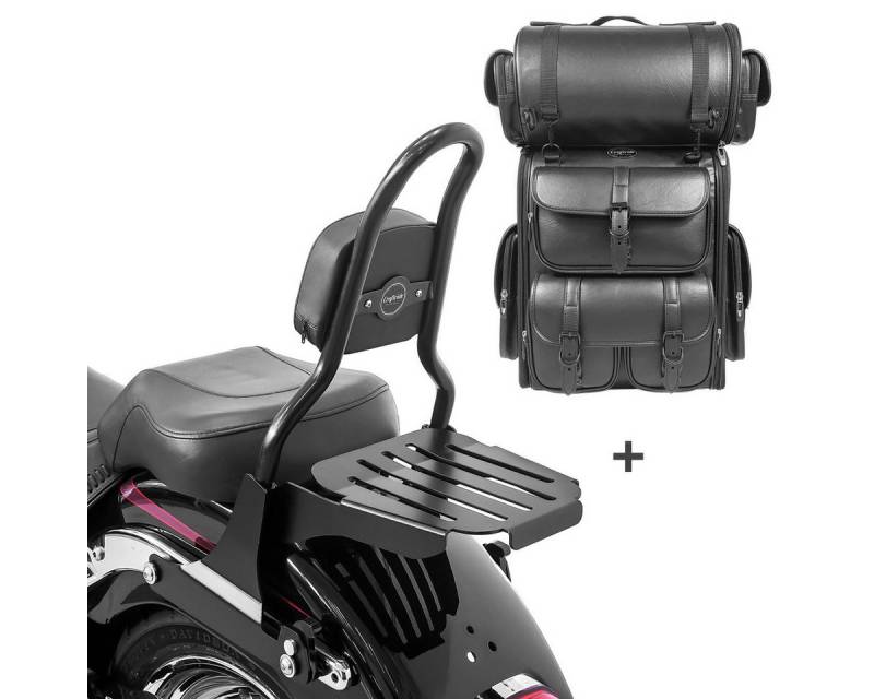 Craftride Halter Sissybar CSM + Hecktasche LX für Chopper / Custombikes 07-17 Gepäckträ Craftride Halter Sissybar CSM + Hecktasche LX für Chopper / Custombikes 07-17 Gepäckträ von Craftride