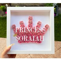 Blumenkasten | Benutzerdefinierte Papier Rose Shadow Box Prinzessinnenparty Individuelles Geschenk Für Geburtstag, Jubiläen, Sweet 16, Kinderzimmer Blumenkasten | Benutzerdefinierte Papier Rose Shadow Box Prinzessinnenparty Individuelles Geschenk Für Geburtstag, Jubiläen, Sweet 16, Kinderzimmer von CraftsWithSuz