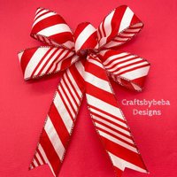 Pfefferminz Weihnachten Dekorative Bögen/Set 6 Pfefferminzbaum Rot Und Weiß Dekor von CraftsbyBeba