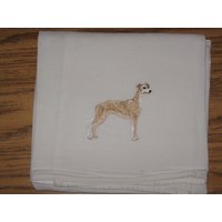 Maschinengesticktes Whippet Flour Sack Geschirrtuch Maschinengesticktes Whippet Flour Sack Geschirrtuch von CraftsbyJeanJanisch
