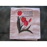 Song Of Solomon 212 Tulpe Mehlsack Geschirrtuch von CraftsbyJeanJanisch