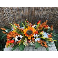 Herbst Blumen Centerpiece, Sonnenblumen Arrangement, Tisch Long Fall Home Dekor, Arrangement von CraftsbyRatha