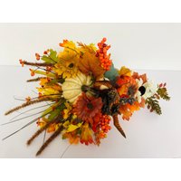 Herbst Blumen Gesteck, Home Dekor, Füllhorn, Centerpiece, Thanksgiving Arrangement von CraftsbyRatha