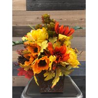 Herbst Tischdekoration, Blumen Arrangement, Thanksgiving Centerpiece, Arrangement von CraftsbyRatha