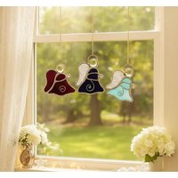 Glasmalerei-Erinnerungs-Engel Geburtsstein-Sonnenfänger von CraftsbyTine