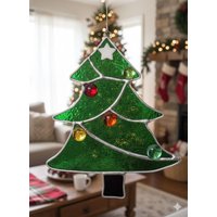 Weihnachtsbaum, Glasmalerei-Dekor, Sonnenfänger von CraftsbyTine