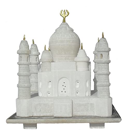 2" inch Taj Mahal Tajmahal Marble Replica Model India Agra Souvenir Collection - Handmade Taj Mahal for Home Decor Gift India Agra Miniature Building and Architecture Model Set (2" inch) von Craftslook