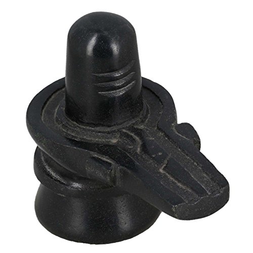 craftslook Kleine Shivling Black Stone Shiva Lingam Idols for Home Decor & Pooja Handmade Hindu-Gott Shiva Lingam Statue for Puja, Stone Carving, Portable Size for Travel (2 x 1.25 x 2 inch) von Craftslook