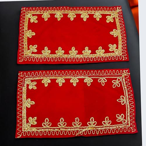 craftslook Pooja Aasan in stylischem Samt für Puja und Puja Tuch / Pooja Aasan craftslook Pooja Aasan in stylischem Samt für Puja und Puja Tuch / Pooja Aasan von Craftslook