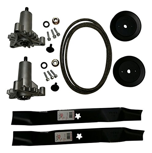 Mr mower Parts Deck Rebuild Kit for Craftan Poulan Husqvarna included 2 Heavy Duty Spindles 130794, 2 Mulcher Blades 134149, 2 Riemenscheiben 173436, Deck Belt 144959 955" von Craftsman