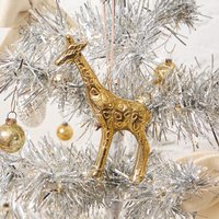 Giraffe Ornament - Antik Messing, Hand Gefertigt Gold Safari Charme, Handgemachte Wildlife Metalldekor von Craftspring