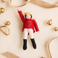 Nussknacker Ballett Prinz Ornament - Leichter, Handgefilzter Spielzeugsoldat Charm, Handgefertigter Weihnachtsdekor von Craftspring
