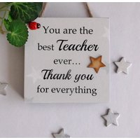 Beste Lehrer Chunky Geschenk Holzblock Plaque Freistehend Oder Hängend Beste Lehrer Chunky Geschenk Holzblock Plaque Freistehend Oder Hängend von Craftworksdirect
