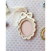 Personalisierter Familienfotorahmen Aus Holz, Ornament Oder Kühlschrankmagnet Bogenbraune Schleife, Andenken von CraftyChaosByLacey