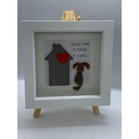 Sea Glass Art Frame Zitat Hunde Make A House Home; Cornish Glass, Gerahmt, Handgefertigt, Cornwall Geschenk Hund Neues Zuhause Sea Glass Art Frame Zitat Hunde Make A House Home; Cornish Glass, Gerahmt, Handgefertigt, Cornwall Geschenk Hund Neues Zuhause von CraftyCleave