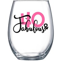 40 Und Fabulous| Vierzig Fabelhaft| Af| Lustiges Geburtstagsgeschenk| 40. Weinglas| Geburtstag, Personalisiertes von CraftyCookDesigns