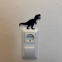 Dinosaurier T-Rex Kantenhocker Für Lichtschalter & Steckdosen | Lustige Geschenkidee Freunde Und Familie von CraftyHubDE