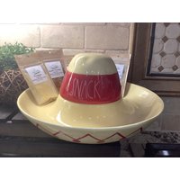 Rae Dunn Sombrero Dip-Tablett Mit 5 Craft Kitchen Dip-Mixes, Resin Dip, Griffen, Sombrero-Tablett, Tablett Deckel von CraftyKitchenCompany