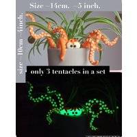 Oktopus Pflanzentopf Dekoration.topf-Accessoire.pflanze Haustier.glow in The Dark.skurril.ungewöhnlich.geschenkidee.pflanzenliebhaber von CraftyMissChristy