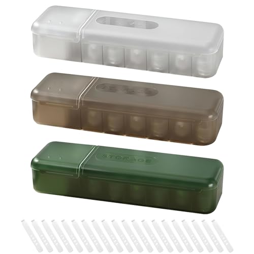 Cragmut 3 Stück Kabel Aufbewahrungsbox, Kabelmanagement Box mit Deckel Kabel Organizer Box mit 7 Fächer und 20 Kabelbindern für Kabelführung und Aufbewahrung für Schreibtisch und Büro von Cragmut