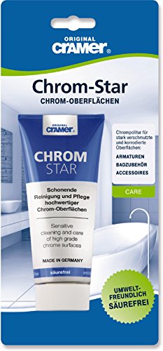 Bad-Pflege, Chrom-Star, Zur Reinigung von Chrom-Oberflächen, 100 ml Tube, 66125 6 Bad-Pflege, Chrom-Star, Zur Reinigung von Chrom-Oberflächen, 100 ml Tube, 66125 6 von Cramer