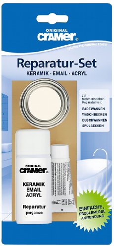 CRAMER Reparatur-Set manhattan 850 Emaille, Keramik, Acryl - Abplatzer an Badewannen, Duschwannen und Waschbecken zuverlässig reparieren von Cramer
