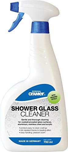 Cramer Duschglas-Reiniger 750 ml gegen Kalk und Schmutz - für Glasdusche, Duschkabine - besonders schonender Spezialreiniger für beschichtete & unbeschichtete Glasoberflächen von Cramer