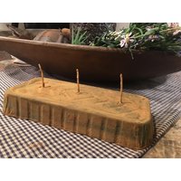 Primitive Dekor-Kolonial 3-Docht Kerzenhut Aus Geschwärztem Bienenwachs Handgegossen Primitive Dekor-Kolonial 3-Docht Kerzenhut Aus Geschwärztem Bienenwachs Handgegossen von CranberryCornstalkCo