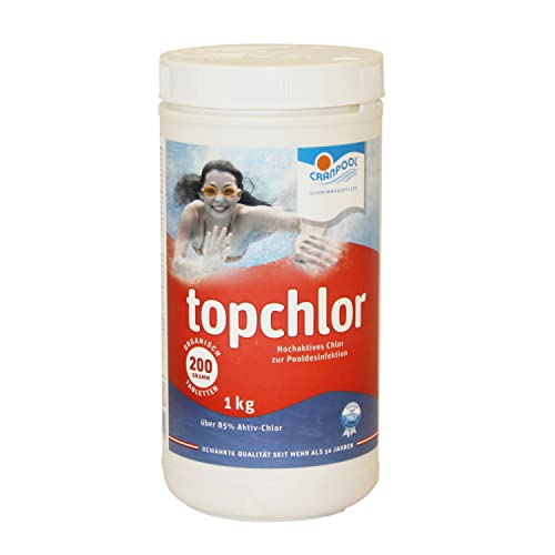 Topchlor-200g-Tabletten 1kg - Pooldesinfektion mit System von Cranpool