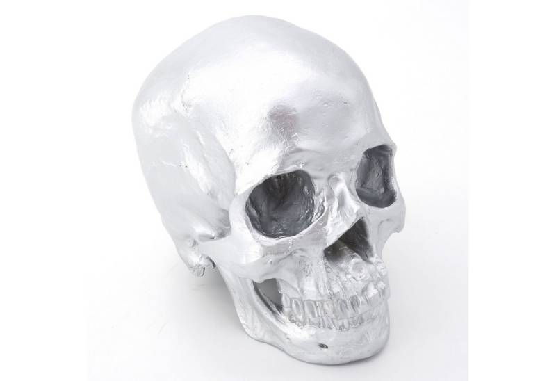 Cranstein Scientific Dekoobjekt menschliches Schädel Modell mit separater Unterkiefer Hell-Silber han Cranstein Scientific Dekoobjekt menschliches Schädel Modell mit separater Unterkiefer Hell-Silber han von Cranstein Scientific