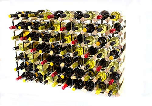 Cranville wine racks Klassisch 70 Flasche Kiefernholz und verzinktem Metall Weinregal fertig montiert von Cranville wine racks