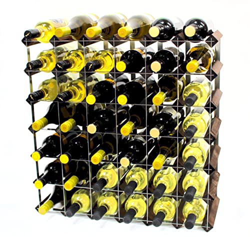 Cranville wine racks Klassische 42 Flasche Eiche dunkel gebeiztem Holz und verzinktem Metall Weinregal Selbstmontage von Cranville wine racks