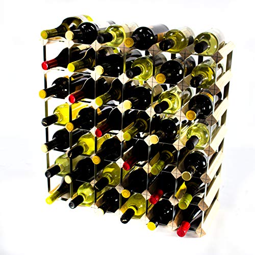 Cranville wine racks Klassische 42 Flasche Kiefernholz und verzinktem Metall Weinregal fertig montiert von Cranville wine racks