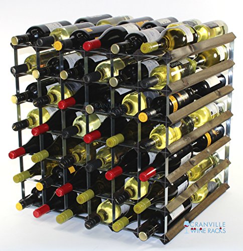 Doppel Tiefe 84 Flasche Eiche dunkel gebeiztem Holz und verzinktem Metall Weinregal fertig montiert Doppel Tiefe 84 Flasche Eiche dunkel gebeiztem Holz und verzinktem Metall Weinregal fertig montiert von Cranville wine racks