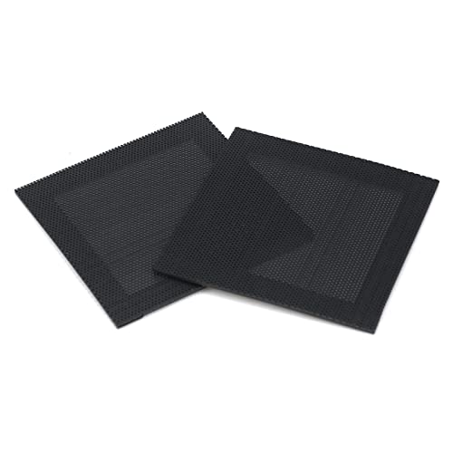 Crapyt Staubfilter, 80 x 80 mm (L x B), magnetischer Rand, schwarz, für umweltfreundliches PVC, für Belüftung, Kühlung, Staubschutz, geruchsneutral, 4 Stück von Crapyt