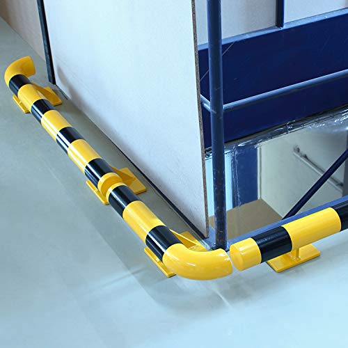 Crash Stop 80-500WLA- Stahl Pulverbeschichtet Wandschutz mit Ecken 90° Links Außen, Gelb/Schwarz, 76mm Durchmesser, 500mm Länge Crash Stop 80-500WLA- Stahl Pulverbeschichtet Wandschutz mit Ecken 90° Links Außen, Gelb/Schwarz, 76mm Durchmesser, 500mm Länge von Crash Stop