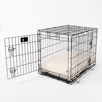 Rechteckiges Hundebett Set - Naturköper von CrateCoversbyCRCPets