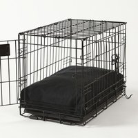 Rechteckiges Hundebett Set in Schwarz von CrateCoversbyCRCPets