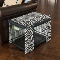 Zebra Schwarz Hundebox Cover - Designer von CrateCoversbyCRCPets