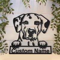 Dalmatiner Metall Schild Kunst, Schild, Wand Dekor, Hund Wandbehang von CratifyCreations