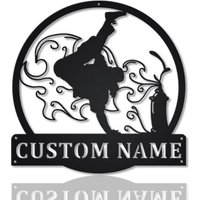 Hip Hop Tanz Monogramm Metallschild Kunst | Tanz-Geweih Dekor Dance Einweihungsparty Im Freien Metall von CratifyCreations