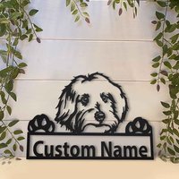 Malteser Hund Metall Schild Kunst, Benutzerdefinierte Metallschild, Wand Dekor, Wandbehang Für Dekoration von CratifyCreations