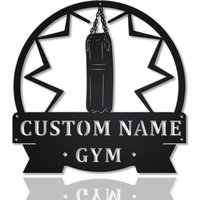 Personalisierte Gym Boxsack Monogramm Metallschild Kunst | Custom Hobby Geschenke Sport Geschenk Geburtstagsgeschenk Personalisierte Gym Boxsack Monogramm Metallschild Kunst | Custom Hobby Geschenke Sport Geschenk Geburtstagsgeschenk von CratifyCreations