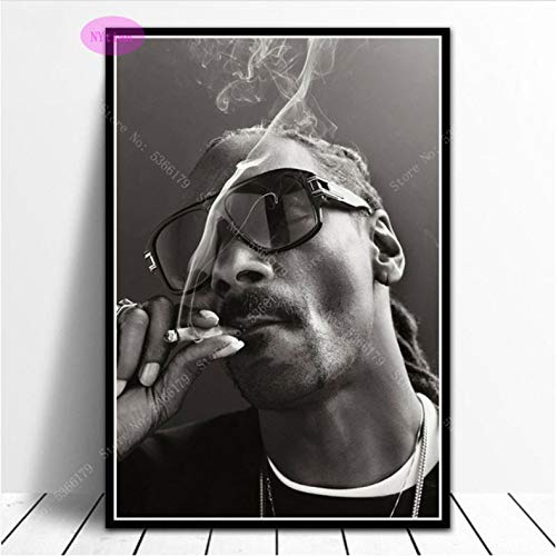 Poster Geschenk Dr.DRE & Snoop Dogg Rapper Star Sänger Ölgemälde Druckt Wandkunst Leinwand Bild Wohnzimmer Wohnzimmer Dekor 50 × 70 cm Ohne Rahmen von Cravd