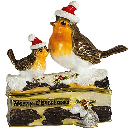 Craycombe Trinkets 6069 Robin & Chick Schmuckkästchen, Höhe 7 cm von Craycombe Trinkets