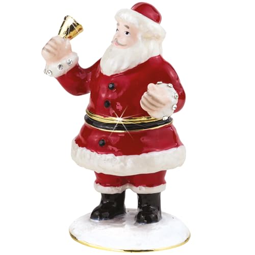 Craycombe Trinkets 6082 Schmuckkästchen mit Weihnachtsmann-Glocke, Rot von Craycombe Trinkets