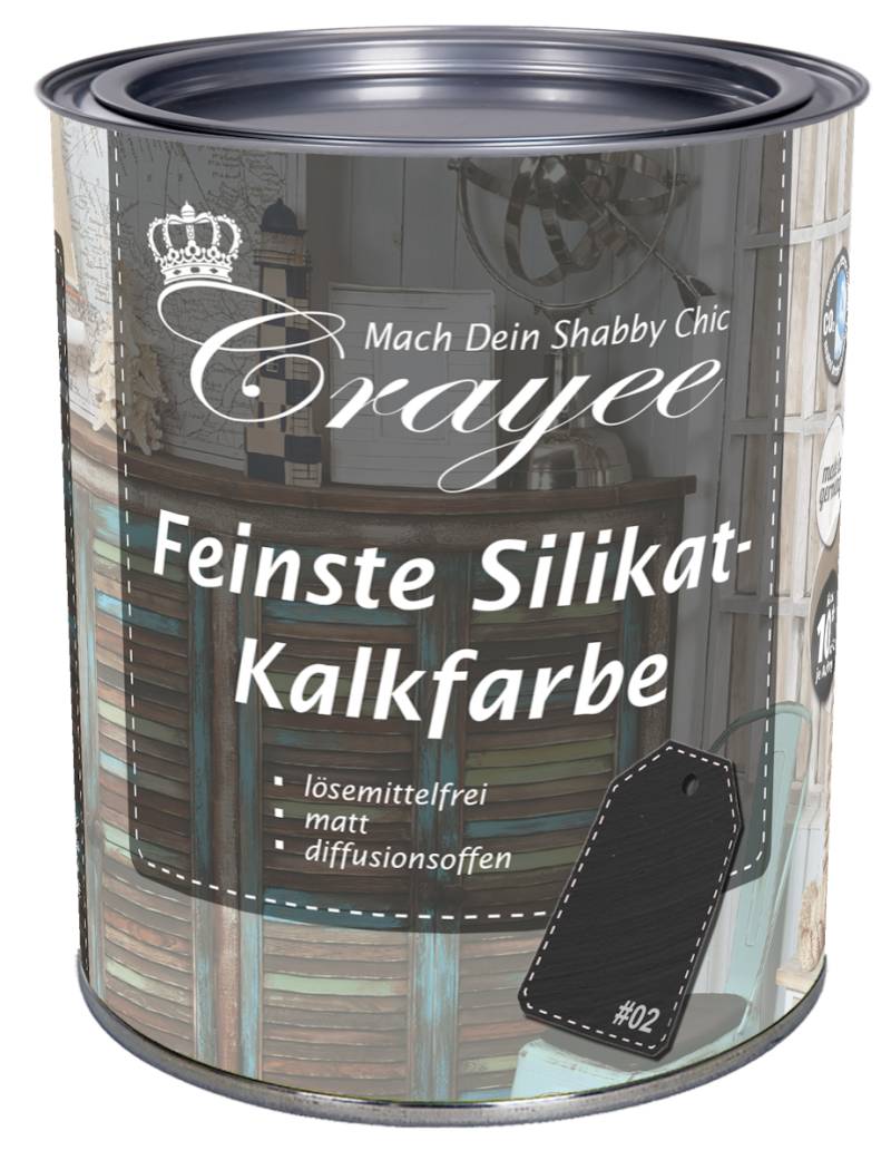Crayee Silikat-Kalkfarbe Basis 02  2,5 l von Crayee