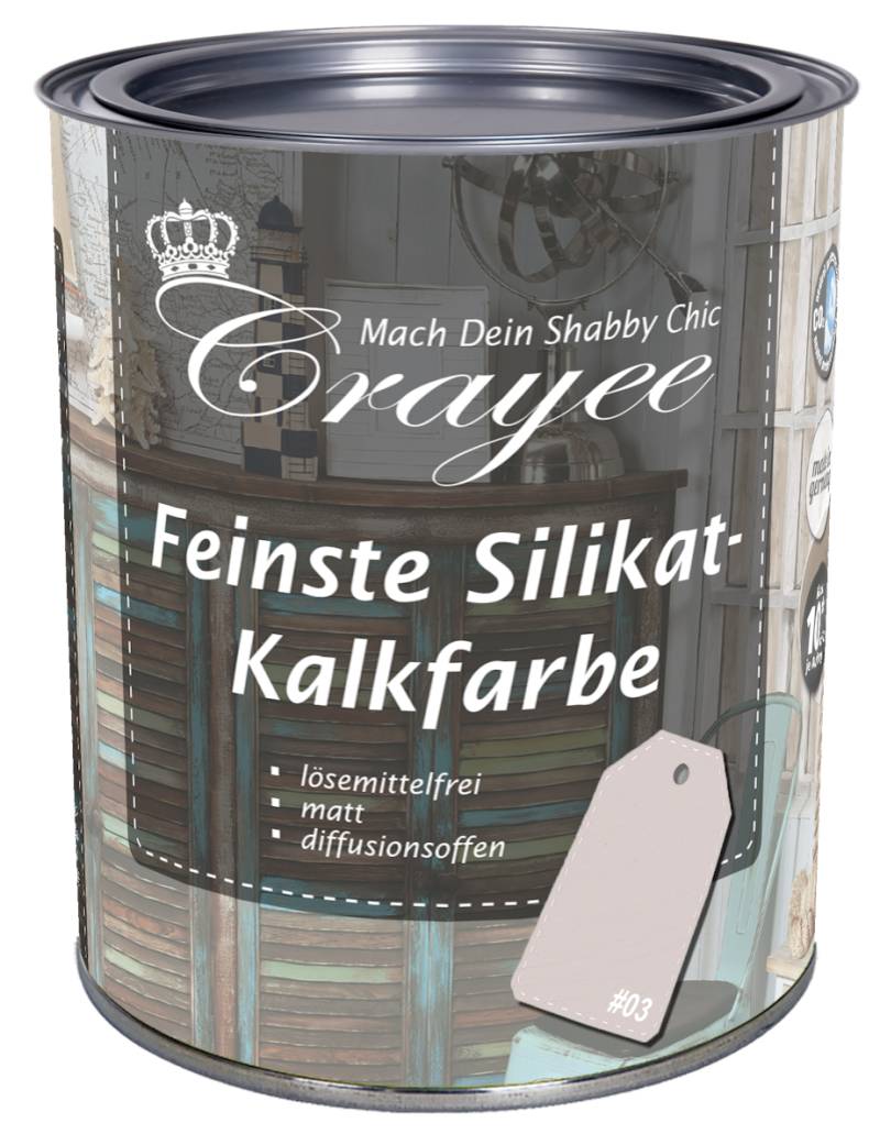 Crayee Silikat-Kalkfarbe Basis03  0,14 l von Crayee
