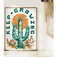Typografie Art Print, Western Wanddekor, Cowboy Poster, Ranch Oder Hüttenhaus, Modernes Bauernhaus Wandkunst, Kaktus Southwest & Südliche Kunst von CrazyConsuelaCo